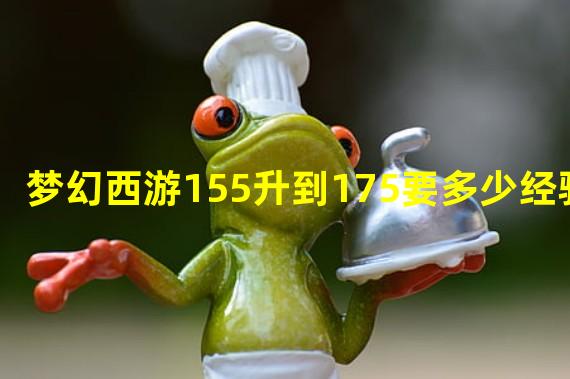 梦幻西游155升到175要多少经验？