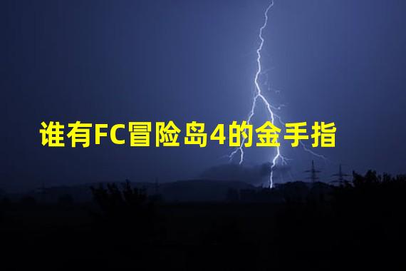 谁有FC冒险岛4的金手指