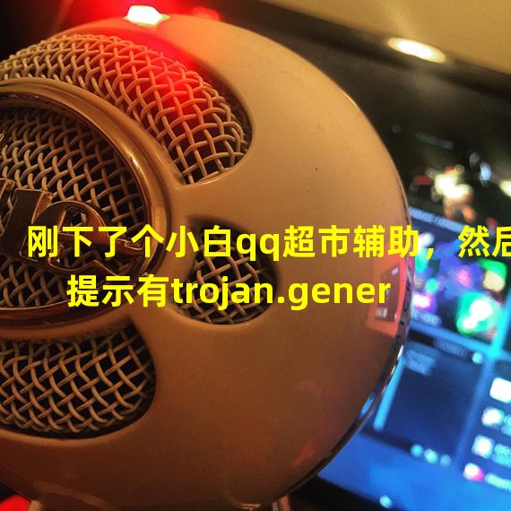 刚下了个小白qq超市辅助，然后提示有trojan.generic