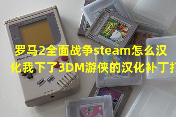 罗马2全面战争steam怎么汉化我下了3DM游侠的汉化补丁打上去后进游戏就出现这个然后进去就是英文的