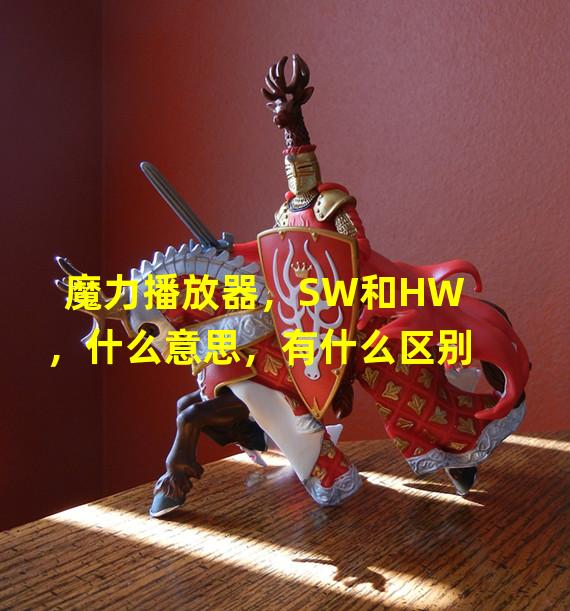 魔力播放器，SW和HW，什么意思，有什么区别