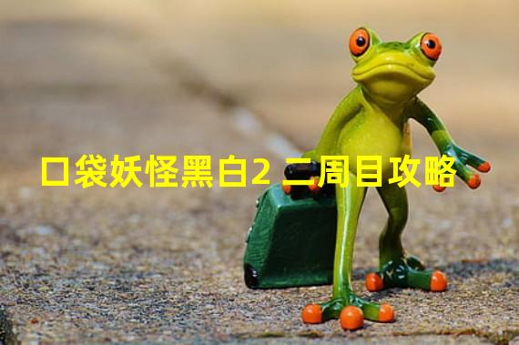 口袋妖怪黑白2 二周目攻略