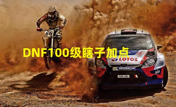 DNF100级瞎子加点