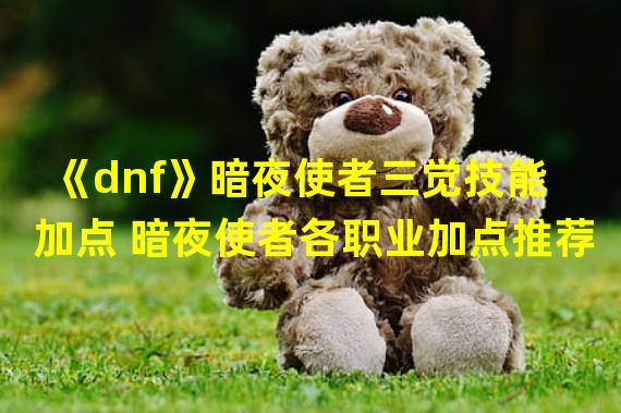 《dnf》暗夜使者三觉技能加点 暗夜使者各职业加点推荐  