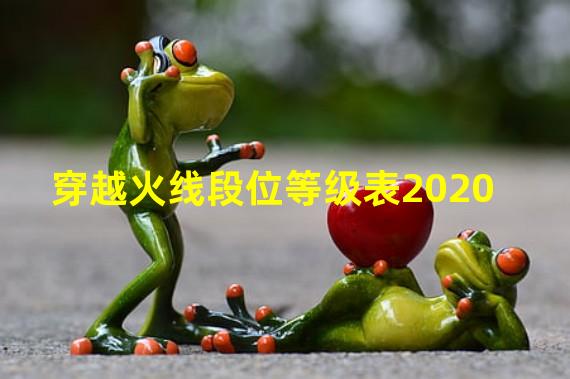 穿越火线段位等级表2020