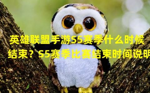 英雄联盟s5更新时间(英雄联盟手游S5赛季什么时候结束S5赛季比赛结束时间说明)