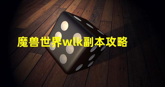 魔兽世界wlk副本攻略