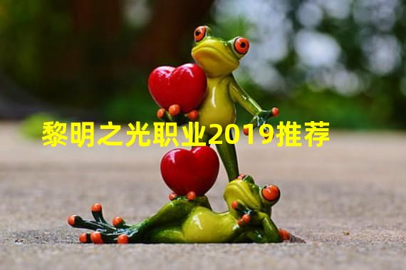 黎明之光职业2019推荐