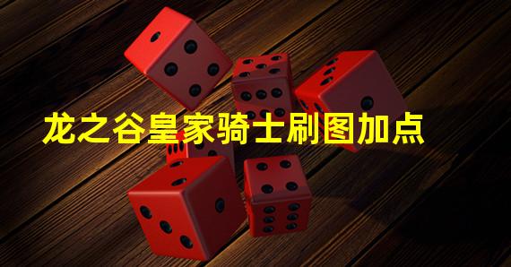 龙之谷皇家骑士刷图加点