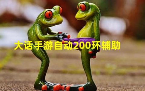 大话西游易用辅助(大话手游自动200环辅助)