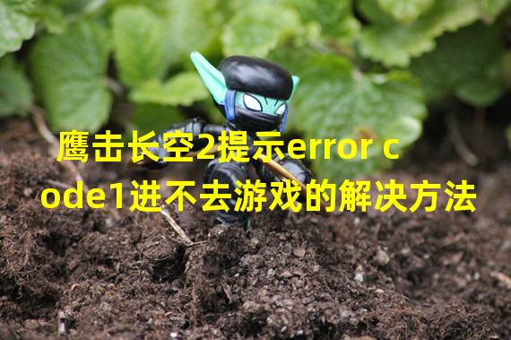 鹰击长空2提示error code1进不去游戏的解决方法