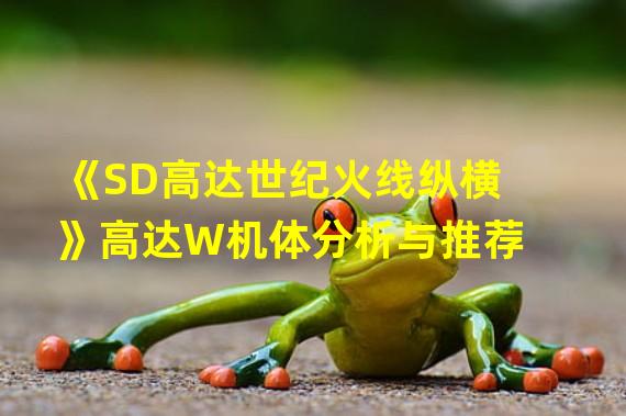 《SD高达世纪火线纵横》高达W机体分析与推荐