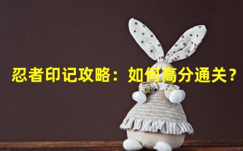 忍者印记攻略：如何高分通关？