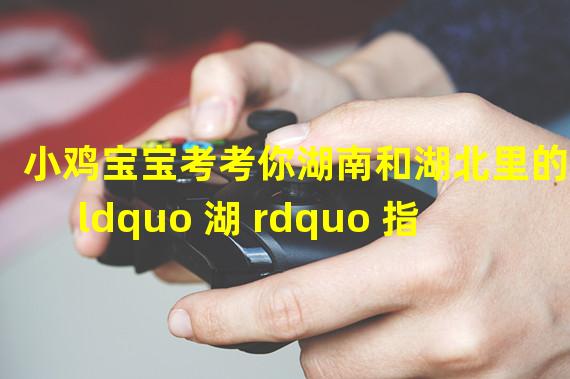 小鸡宝宝考考你湖南和湖北里的 ldquo 湖 rdquo 指的是哪个湖泊