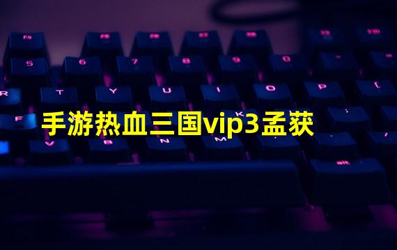 手游热血三国vip3孟获