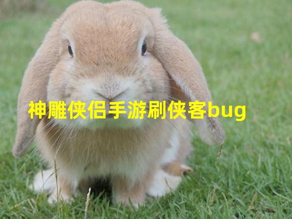 神雕侠侣手游刷侠客bug