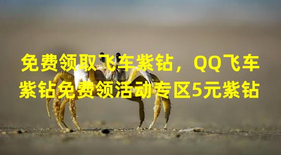 免费领取飞车紫钻，QQ飞车紫钻免费领活动专区5元紫钻