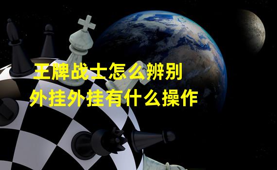 王牌战士怎么辨别外挂外挂有什么操作