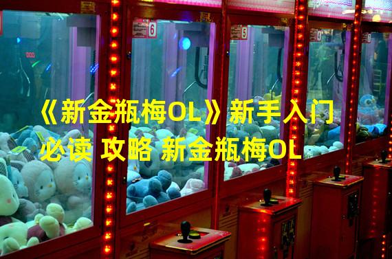 《新金瓶梅OL》新手入门必读 攻略 新金瓶梅OL