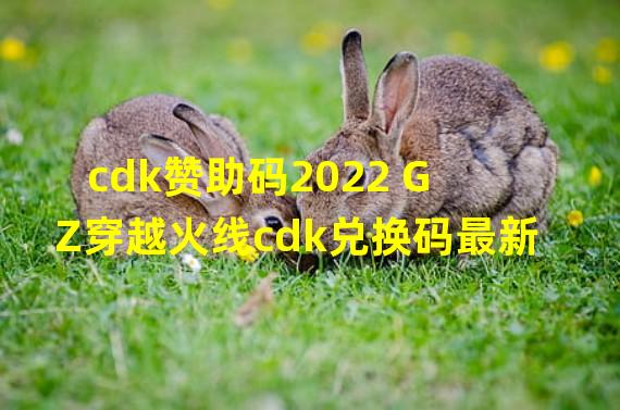 cdk赞助码2022 GZ穿越火线cdk兑换码最新