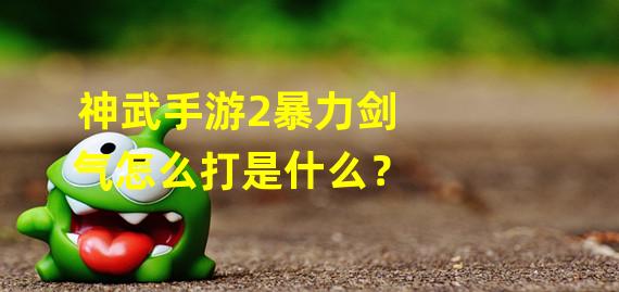 神武手游2暴力剑气怎么打是什么？