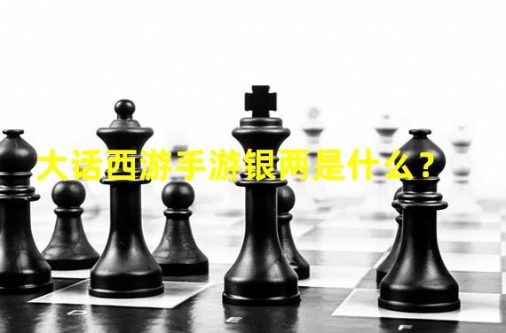 大话西游手游银两是什么？