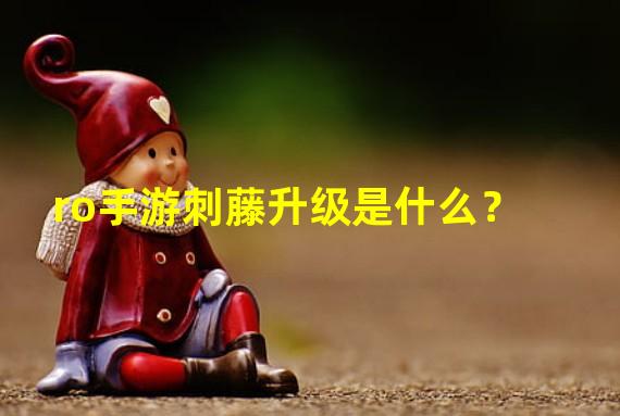 ro手游刺藤升级是什么？