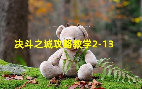 决斗之城教学攻略2-2-3(决斗之城攻略教学2-13)