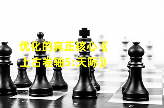 优化的真正核心《上古卷轴5:天际》