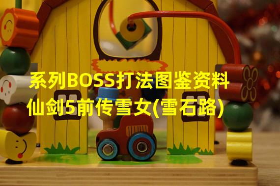 系列BOSS打法图鉴资料仙剑5前传雪女(雪石路)