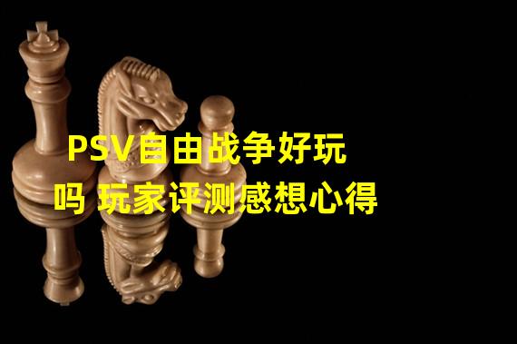 PSV自由战争好玩吗 玩家评测感想心得