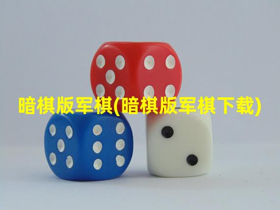 暗棋版军棋(暗棋版军棋下载)