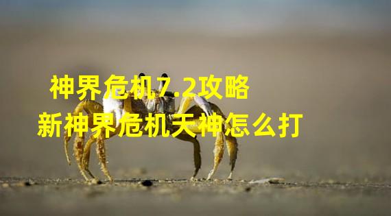 神界危机7.2攻略 新神界危机天神怎么打