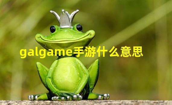 galgame手游什么意思