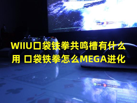 WIIU口袋铁拳共鸣槽有什么用 口袋铁拳怎么MEGA进化