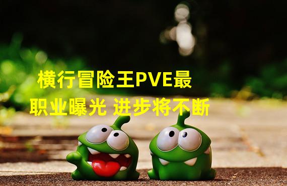 横行冒险王PVE最职业曝光 进步将不断