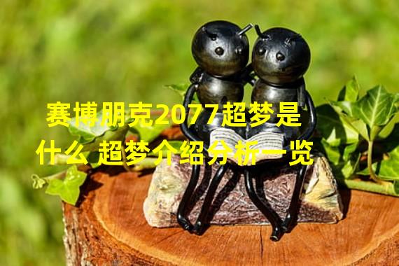 赛博朋克2077超梦是什么 超梦介绍分析一览