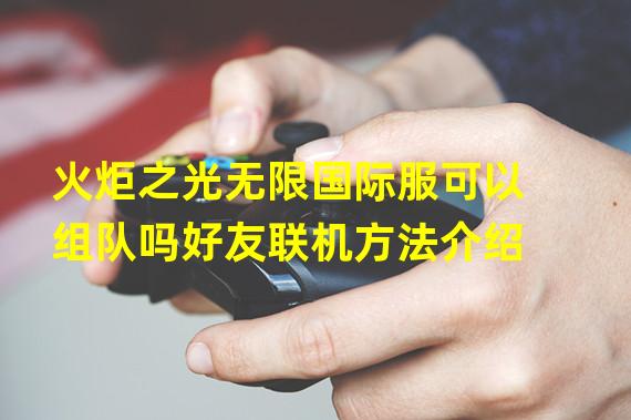 火炬之光无限国际服可以组队吗好友联机方法介绍