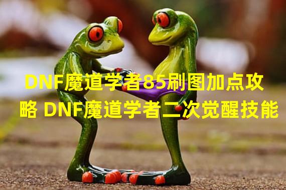 DNF魔道学者85刷图加点攻略 DNF魔道学者二次觉醒技能