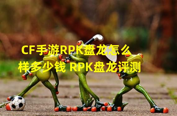 CF手游RPK盘龙怎么样多少钱 RPK盘龙评测