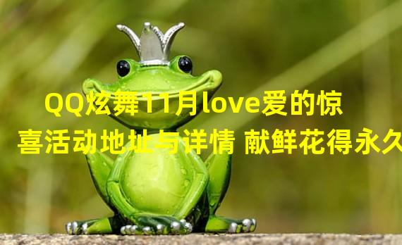 QQ炫舞11月love爱的惊喜活动地址与详情 献鲜花得永久