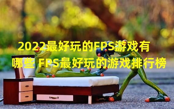 2022最好玩的FPS游戏有哪些 FPS最好玩的游戏排行榜