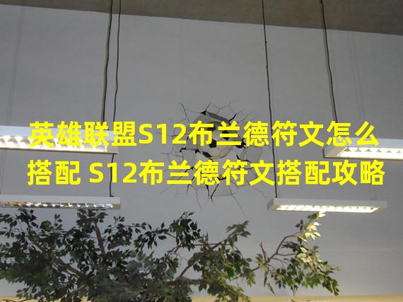 英雄联盟S12布兰德符文怎么搭配 S12布兰德符文搭配攻略