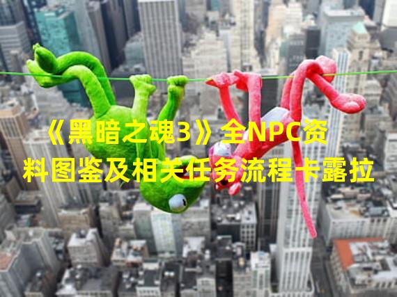 《黑暗之魂3》全NPC资料图鉴及相关任务流程卡露拉