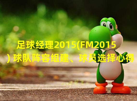 足球经理2015(FM2015) 球队阵容组建、球员选择心得