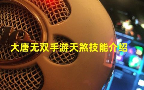 大唐无双天煞连招(大唐无双手游天煞技能介绍)