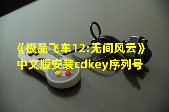 《极品飞车12:无间风云》中文版安装cdkey序列号