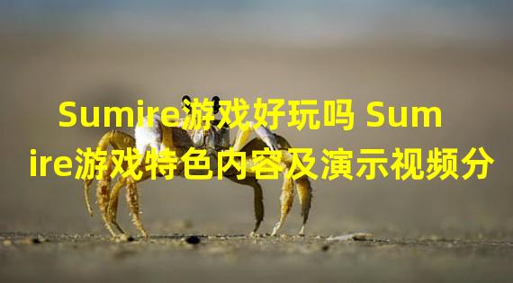 Sumire游戏好玩吗 Sumire游戏特色内容及演示视频分享