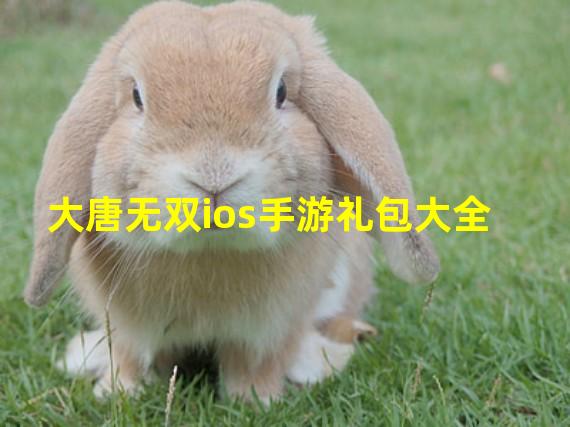 大唐无双ios手游礼包大全