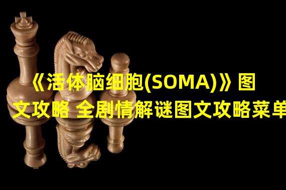 《活体脑细胞(SOMA)》图文攻略 全剧情解谜图文攻略菜单